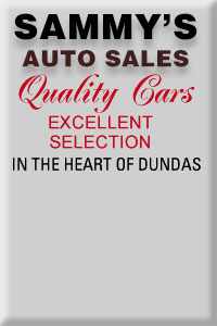 Sammys Used Cars Sales in Dundas Ontario