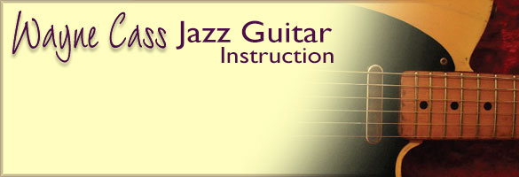 Wayne Cass Jazz Guitar Teacher in Dundas Ontario Classes Available Mondays and Wednesdays