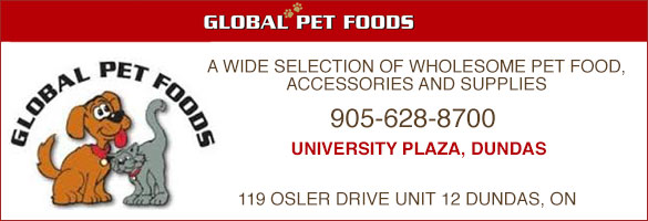 Global Pet Foods In Dundas Ontario Ad